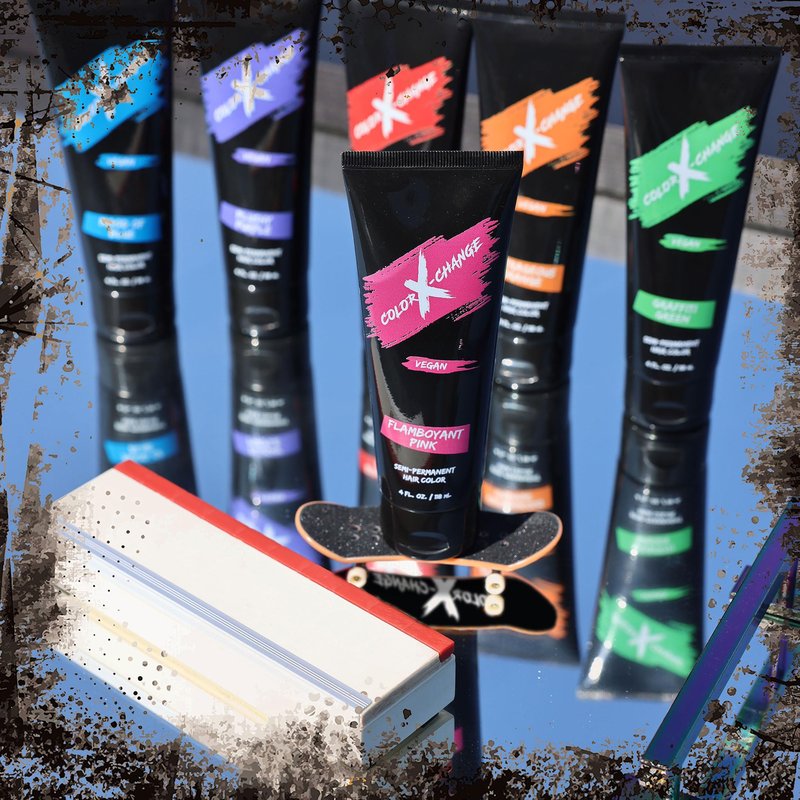 Color X-Change Semi-Permanent Hair Color - Flamboyant Pink - Vegan, PPD & Ammonia-Free