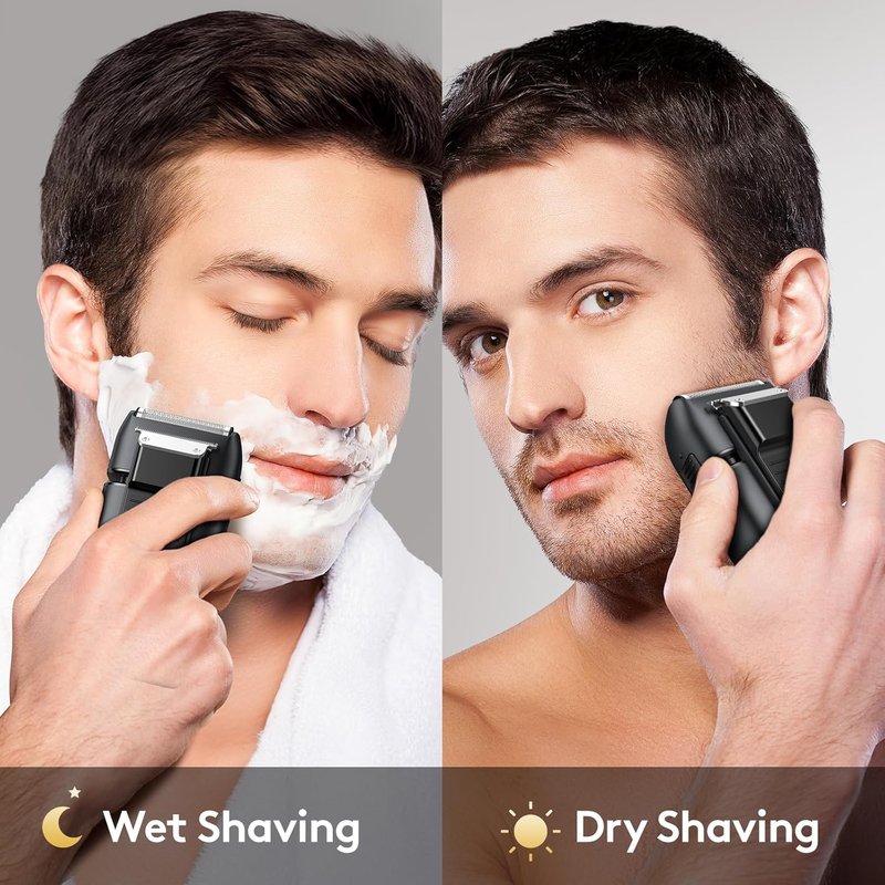 Electric Foil Shaver for Men - Smooth & Close Shaving with Pop-Up Trimmer | Wet/Dry, Travel Lock, LED Display, IPX6 Waterproof