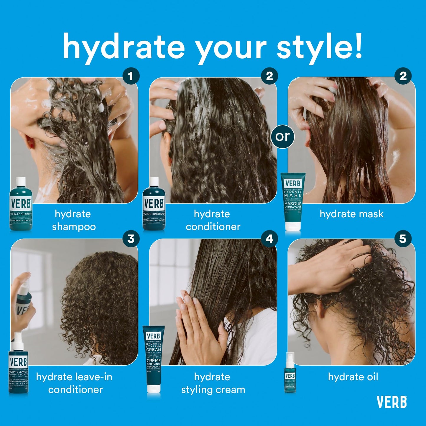 Verb Hydrate Shampoo & Conditioner Duo, 12 oz