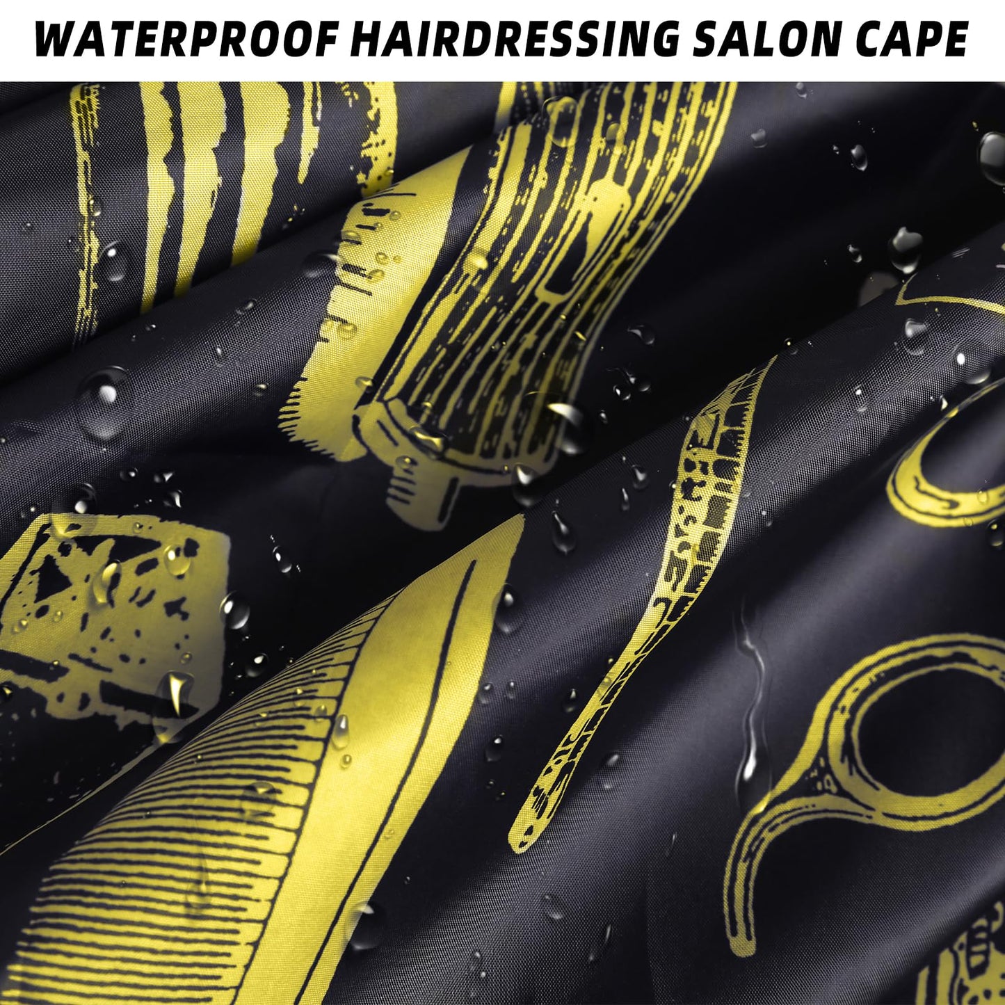 Waterproof Barber Cape for Men - Hair Cutting Cape for Haircuts, Salon, and Adults - Barber Supplies and Accessories