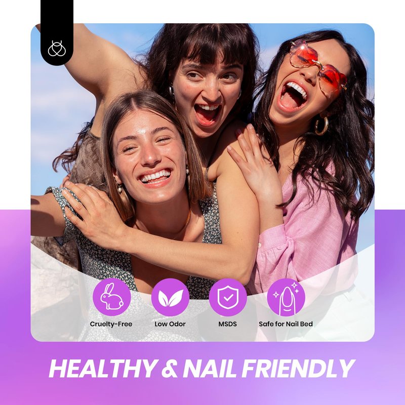 Beetles Purple Gel Nail Polish, 15ML Clear Purple Jelly Gel Polish Sheer Translucent Effect Neutral Nail Polish Soak Off UV Violet Night Dream Series French Nail Art Manicure Salon Gift for Women
