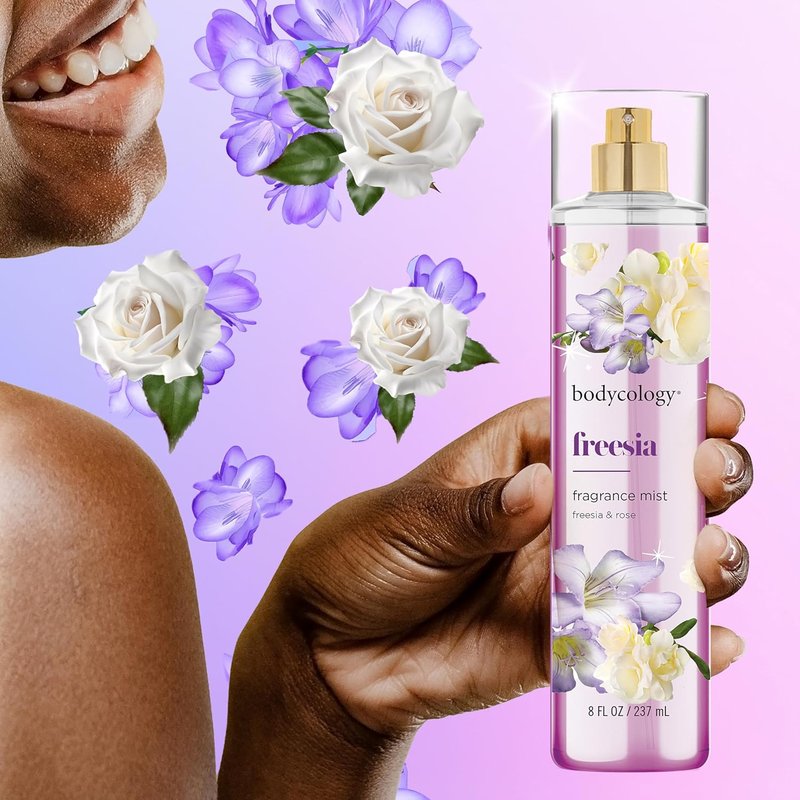 Long-Lasting Freesia Body Mist - Bodycology, 8 Fl Oz | Refreshing Fragrance