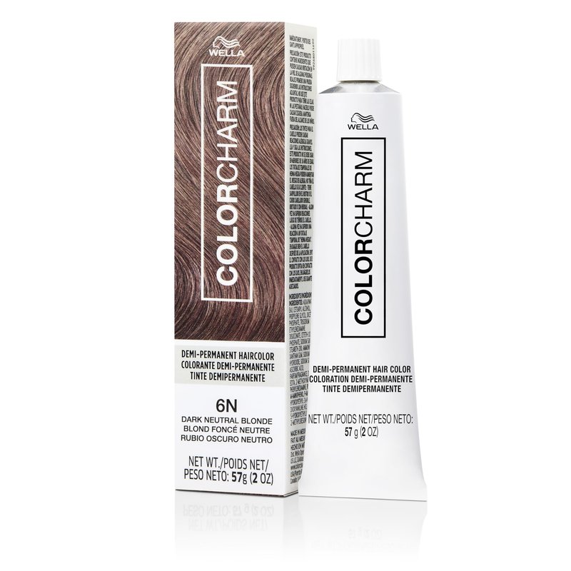 COLORCHARM Demi Permanent Hair Color 6N Dark Neutral Blonde Gloss, Refresh & Tone 2 Fl Oz