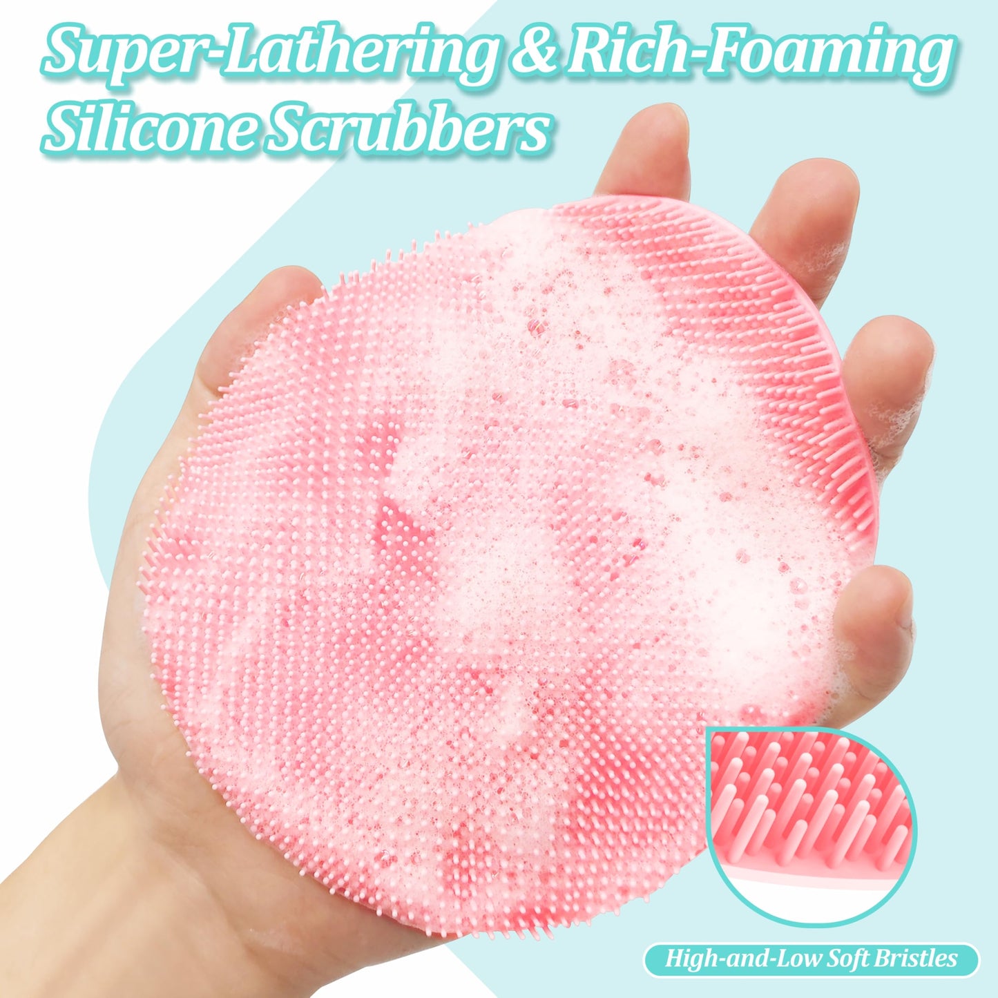 New Foot Brush for Shower, 3-in-1 Foot Scrubber in Shower, 10.2’’-27.5’’Adjustable Long Handle Foot Scrub Brush for Seniors, Pregnant, Disabled, Injured, Gift-Box Packaged