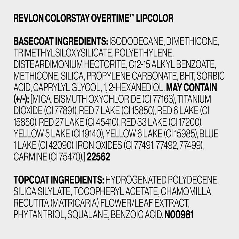 Revlon ColorStay Overtime Liquid Lipstick - Long-Lasting Dual-Ended Lip Color with Vitamin E | 005 Infinite Raspberry, 0.07 fl oz