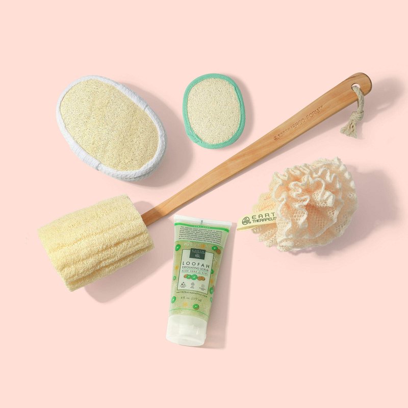 Earth Therapeutics Loofah Waffle Puff Sponge