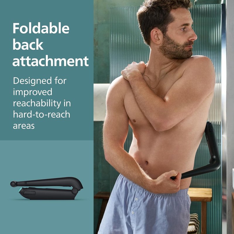 Philips Norelco Body Groomer - Waterproof Men's Full Body Trimmer with Travel Case & Flexing Head, BG7490/50