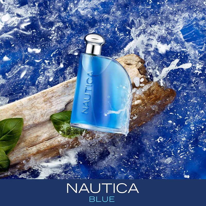 Nautica Blue Eau de Toilette - Men's Fragrance with Basil, Jasmine & Cedarwood | 3.4 fl oz Travel Size