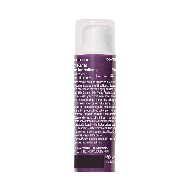 COVERGIRL Advanced Radiance Foundation - Age-Defying Makeup in Buff Beige, 1 oz