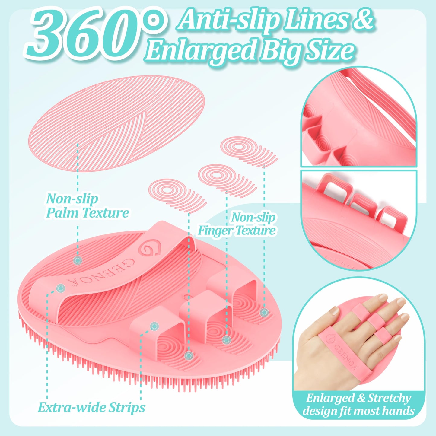 New Foot Brush for Shower, 3-in-1 Foot Scrubber in Shower, 10.2’’-27.5’’Adjustable Long Handle Foot Scrub Brush for Seniors, Pregnant, Disabled, Injured, Gift-Box Packaged