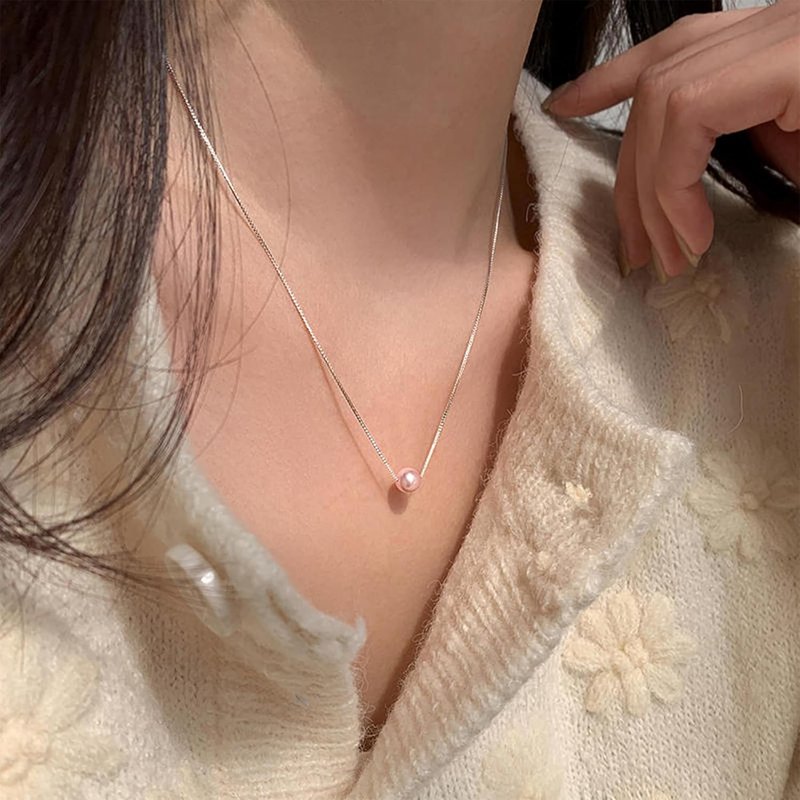 Sereney Sterling Silver Pearl Necklace - Elegant Birthday Gift for Girls & Women | Perfect for Ages 7-60