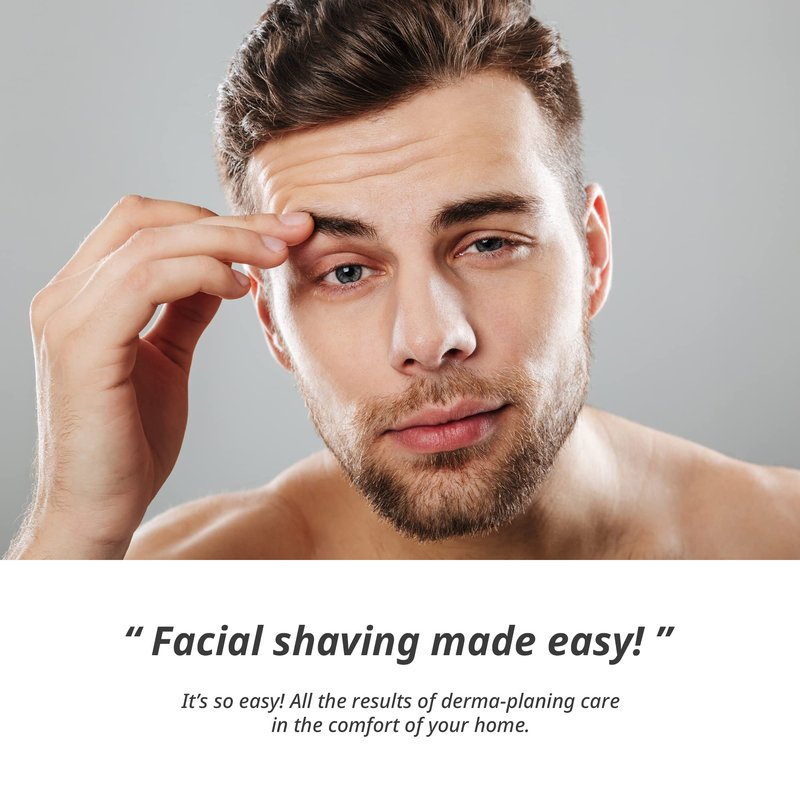 DORCO Line-Up Razor for Men - Ultimate Grooming Tool for Mustache & Beard (2 Pack)