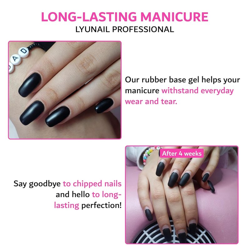 Rubber Base Gel - 15ml | Long-Lasting Nail Strengthener for Perfect Soak Off & UV/LED Use