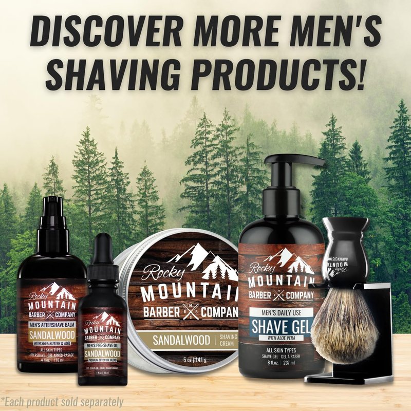 Sandalwood Shaving Cream for Men - Thick Lather for Traditional & Cartridge Shaving | 5oz Tin