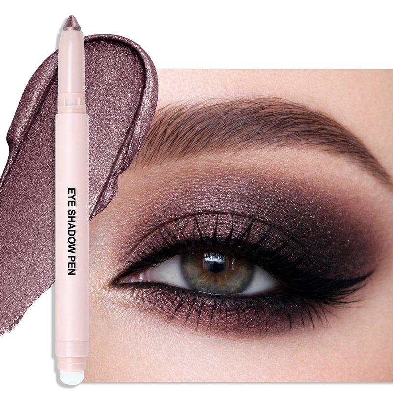 Erinde Plum Brown Eyeshadow Stick, Waterproof Shimmer Eye Shadow Sticks, Cream Eye Shadow Pencil Crayon, Buildable & Blendable Long-Lasting Eyeshadow for Women, Vegan & Cruelty-Free, B10