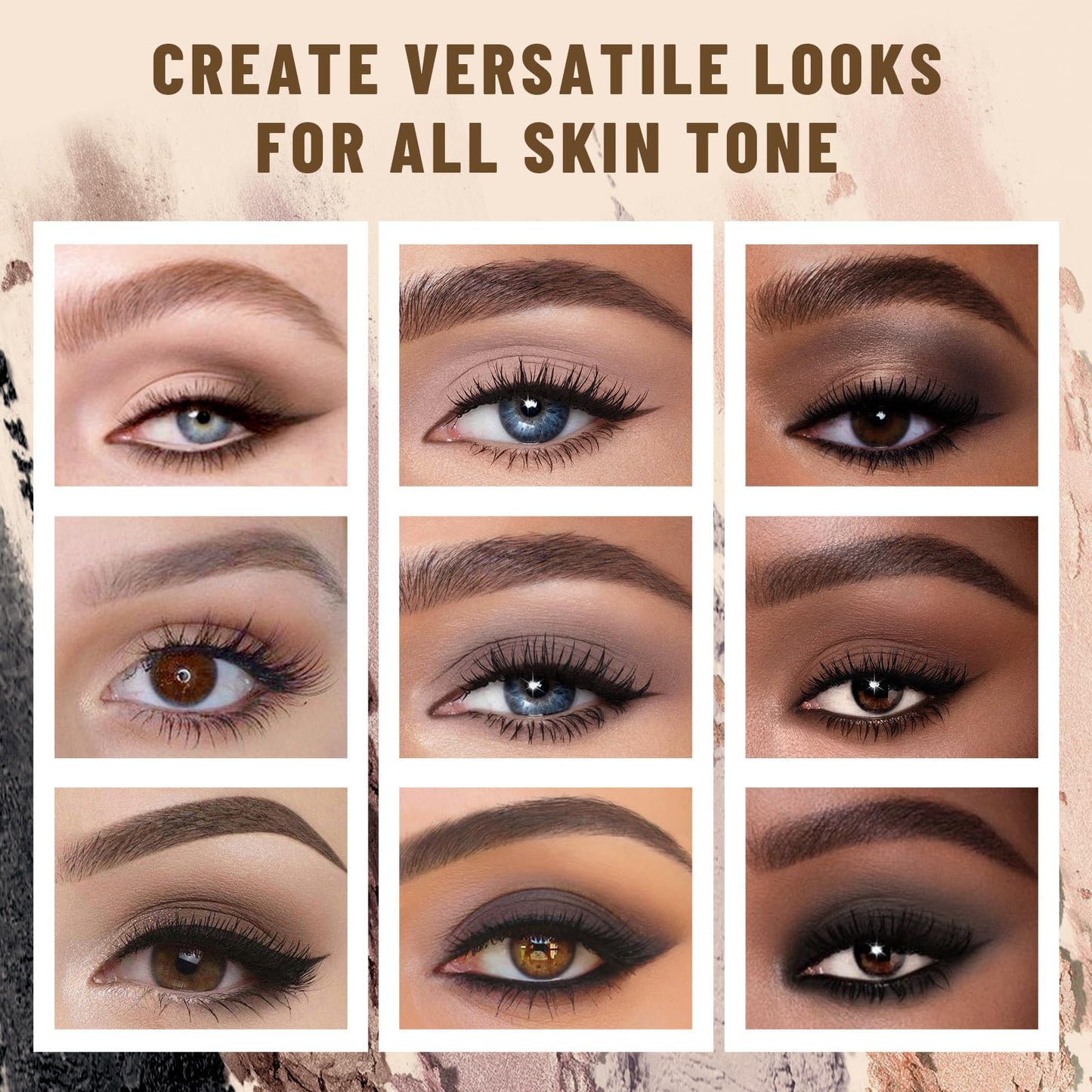 SUSIKEKI Neutral Nude Matte Eyeshadow Palette with Brush - 6 Colors Mini Travel Size, Highly Pigmented Taupe & Brown Smoky Eye shadow, Long Lasting Vegan Makeup Palette for Daily Use