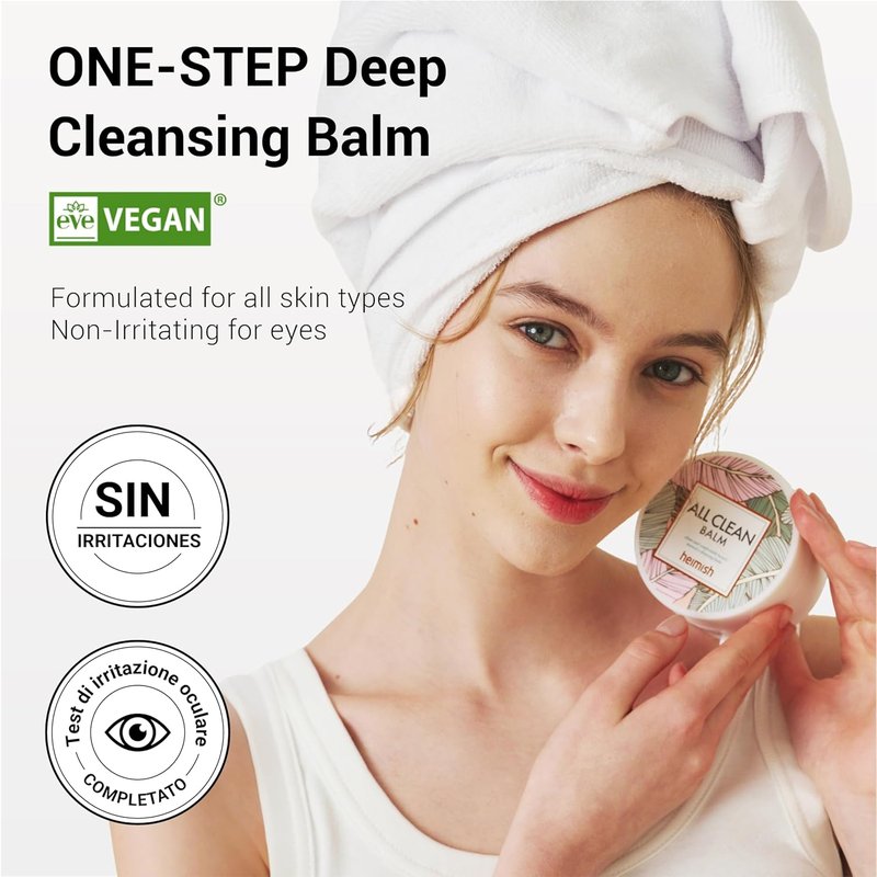 HEIMISH All Clean Balm - Oil-Based Cleansing Balm for Waterproof Makeup Removal | 4.0 fl. oz / 120 ml, Vegan, Korean Skincare