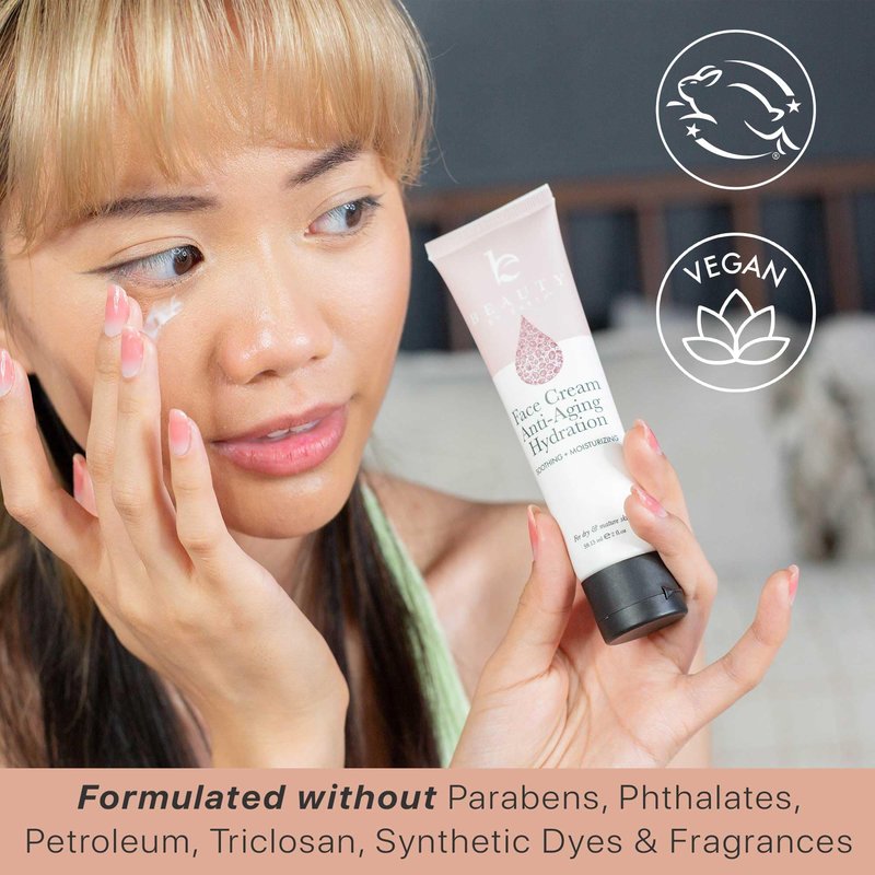 Beauty by Earth Face Cream Anti Aging Hydration - Natural & Organic Ingredients, Face Moisturizer for Dry Skin, Anti Aging Face Cream, Anti Aging Moisturizer for Face, Anti Wrinkle Cream for Women