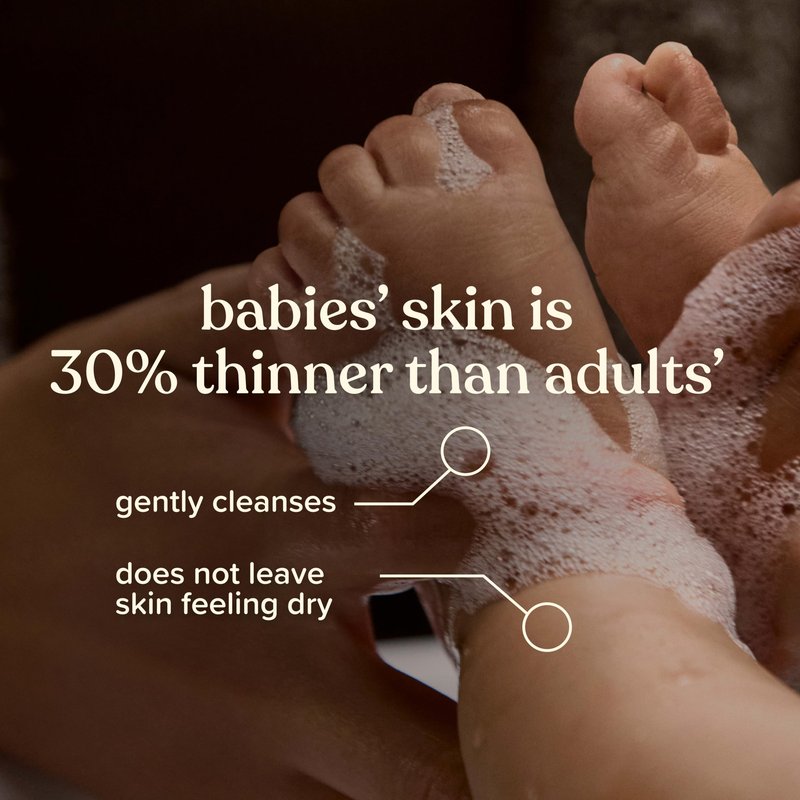 Johnson's Baby Fluffy Bubbles Bubble Bath, No More Tears, Gently Cleanses Delicate Skin Without Feeling Dry, Hypoallergenic, No Added Parabens, Sulfates & Dyes, 13.6 fl. oz