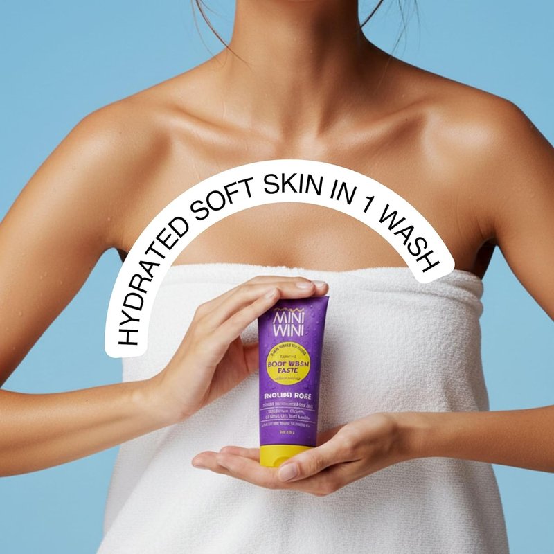 Skiennix 2-in-1 Body Wash Paste - Waterless Shower Gel for Face & Body, Aloe-Based, TSA Approved, 100g (3.2 fl oz)