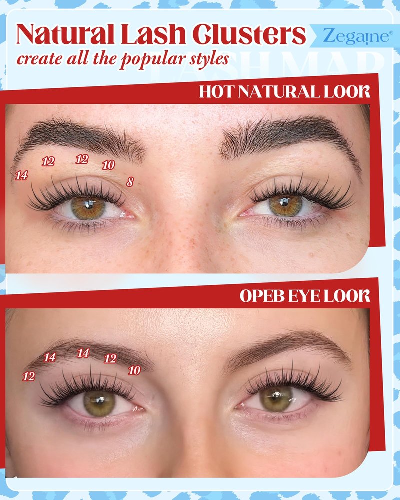 Natural Lash Clusters For “NO MAKEUP” Clean Girl Look Short C Curly Glasses Friendly Eyelash Clusters 8-10-12-14MM Anime Cluster Lashes Fairy Cluster Eyelash Extensions 168Pcs by Zegaine