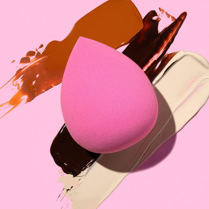 Freeman Blender Bender Makeup Sponge 8 Count Set, For Liquid & Cream Foundation, Precision Makeup Blending Sponges, For Natural, Buildable Coverage, Vegan, Cruelty-Free, & Latex-Free, Pink Sponge