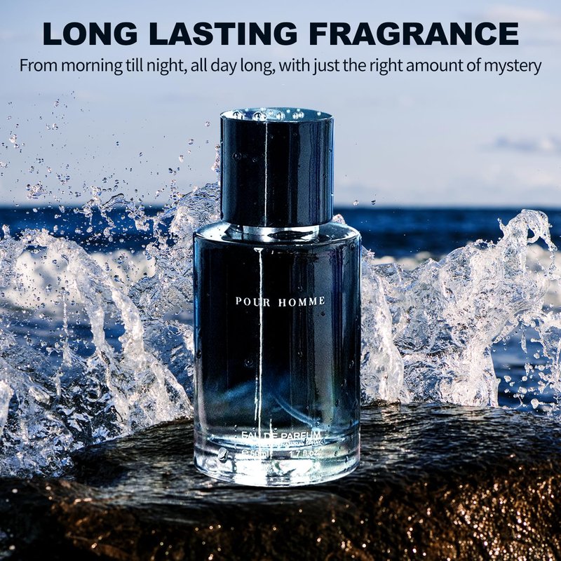 Men's hypnotic perfume, men's eau de toilette, (Philo_mone) fresh, warm, unique, rich fragrance 1.7 Fl Oz/50 ML Holiday Gift long-lasting fragrance spray, portable cologne perfume,