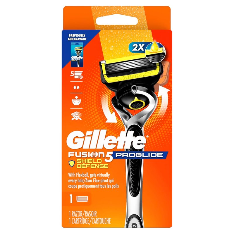 Gillette ProGlide Shield Razor for Men - Precision Handle + 1 Blade Refill