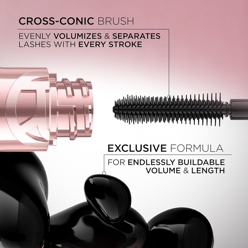 L'Oreal Paris Paradise Mascara - Volumizing & Lengthening, Clump Resistant | Washable Black, 0.33 Fl Oz