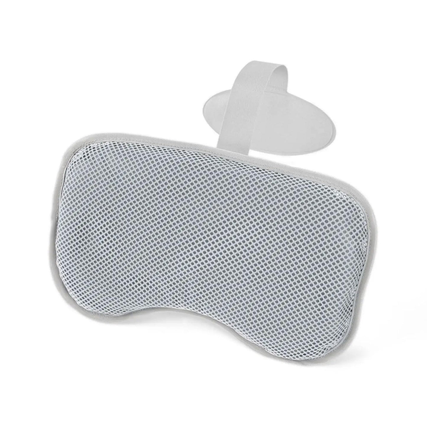 SaluSpa Padded Spa Pillows (2-Pack), Grey | Ergonomic Head & Neck Support for Hot Tubs and Bathtubs | Adjustable Strap with Balance Weight | Compatible with All SaluSpa Models