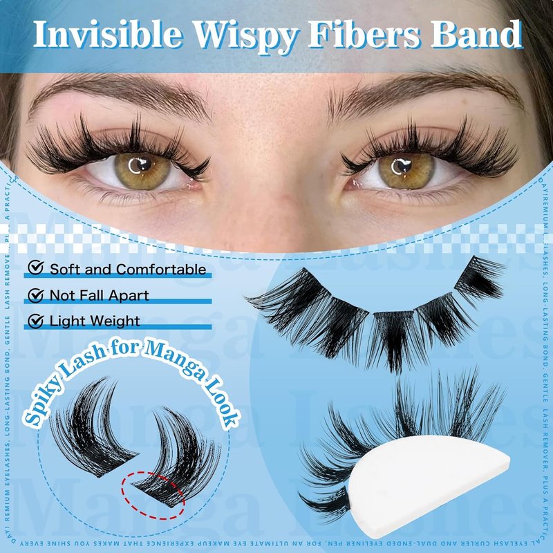 Lash Clusters - California Sunset Manga Style Volume 144 Pcs | Soft 8-18mm Mix Eyelash Extensions