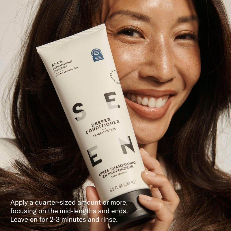 SEEN Deeper Conditioner, Fragrance Free – Non-Comedogenic Hair Deeper Conditioner – Dermatologist-Developed – Safe for Sensitive, Eczema & Acne Prone Skin