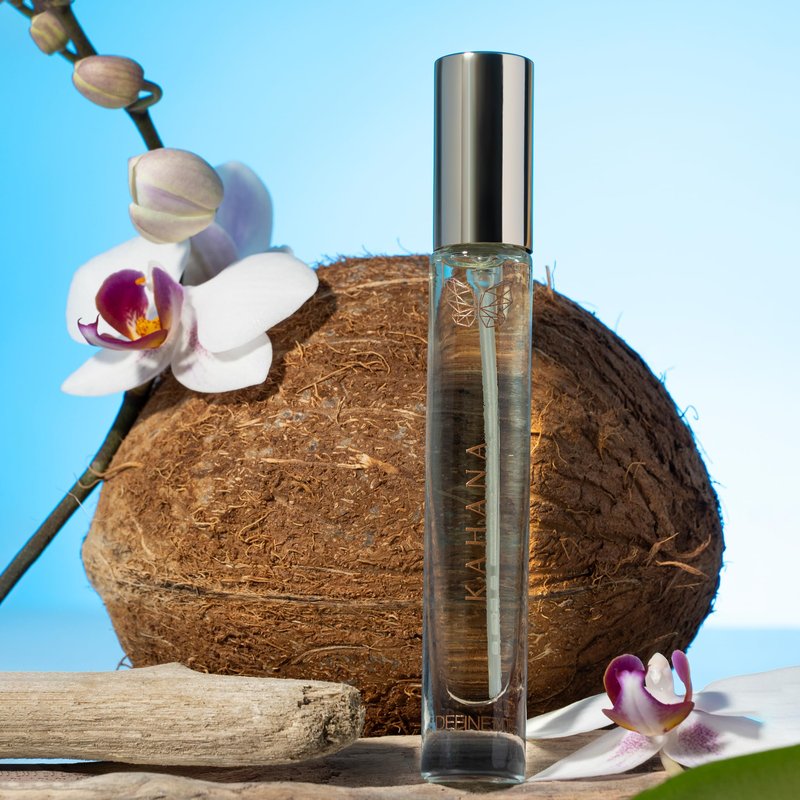 DefineMe Kahana Perfume, Travel Size, 0.3 fl oz, Beachy, Fresh, and Tropical Fragrance with Hibiscus, Coconut Water & Santal Notes, Perfumes for Women
