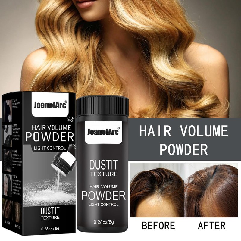 Hair Styling Powder, Hair Texture Powder Adds Volume and Texture Lightweight for a Natural Look, Alll Day Invisible, Flexible Hold,Long-lasting,Matte Finish,No Stickiness for Short to Medium Hair 8g