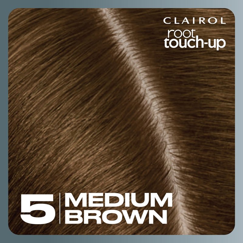 Clairol Root Touch-Up by Nice'n Easy Permanent Hair Dye, 5 Medium Brown Hair Color | 100% Gray Coverage | Easy Brush Application | Matches Professional Salon Shades | Pack of 1