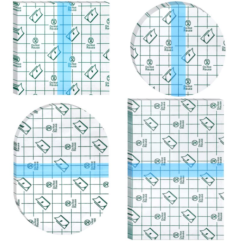 Nuanchu 48 Pieces Transparent Adhesive Bandage Waterproof Adhesive Skin Dressing Tape Transparent Film Dressing Bandages Clear Cover up Tape Retention Waterproof Cover for Swimming