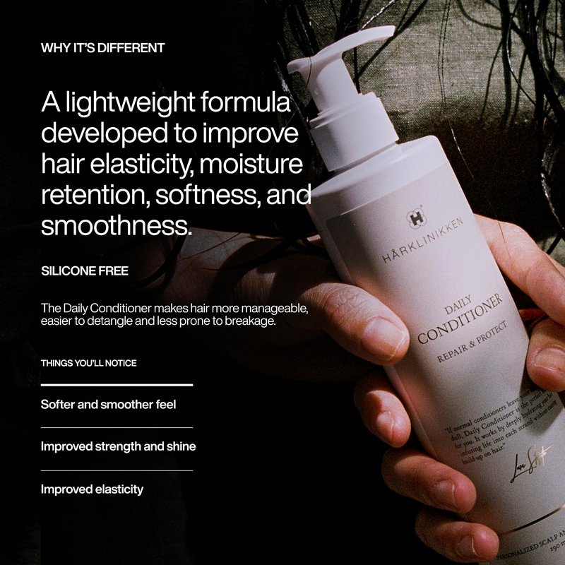 Harklinikken Daily Conditioner - Repairs, Protects & Improves Manageability - Lightweight, Gentle Formula