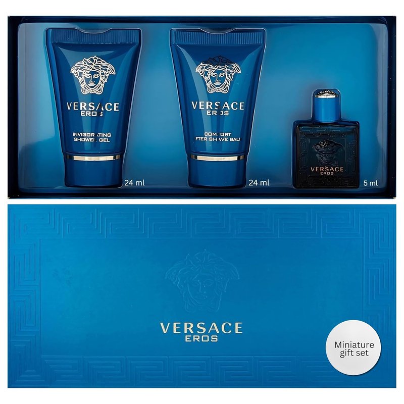 Eros Perfume for Men - Versatile 3-Piece Mini Gift Set | Ideal for Gifting