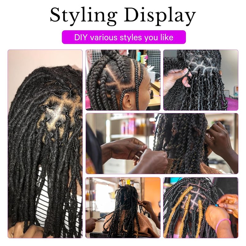 Real Hair Mannequin Head - 18” Human Hair Cosmetology Training Doll for Styling, Dying & Braiding | Black