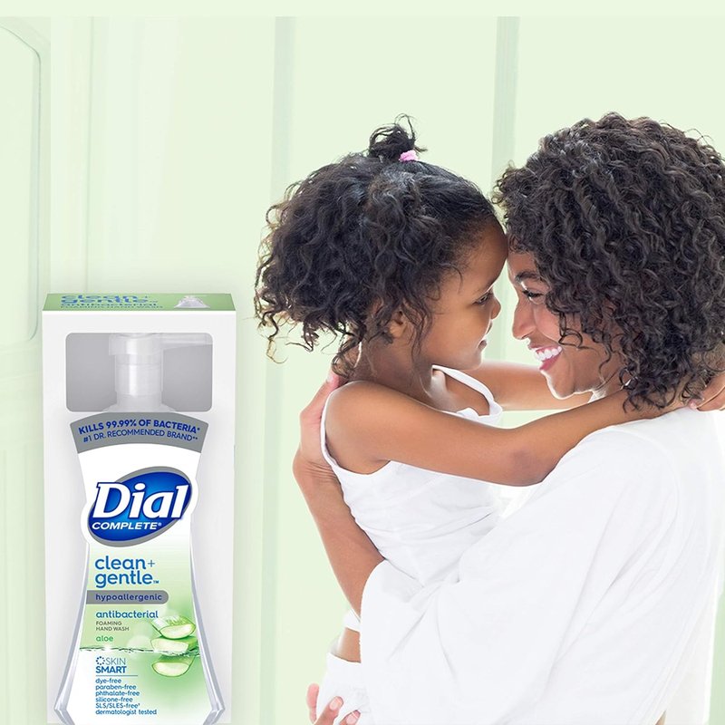 Dial Complete Antibacterial Foaming Hand Wash - Aloe Scent, 7.5 Fl Oz | 8 Count Case