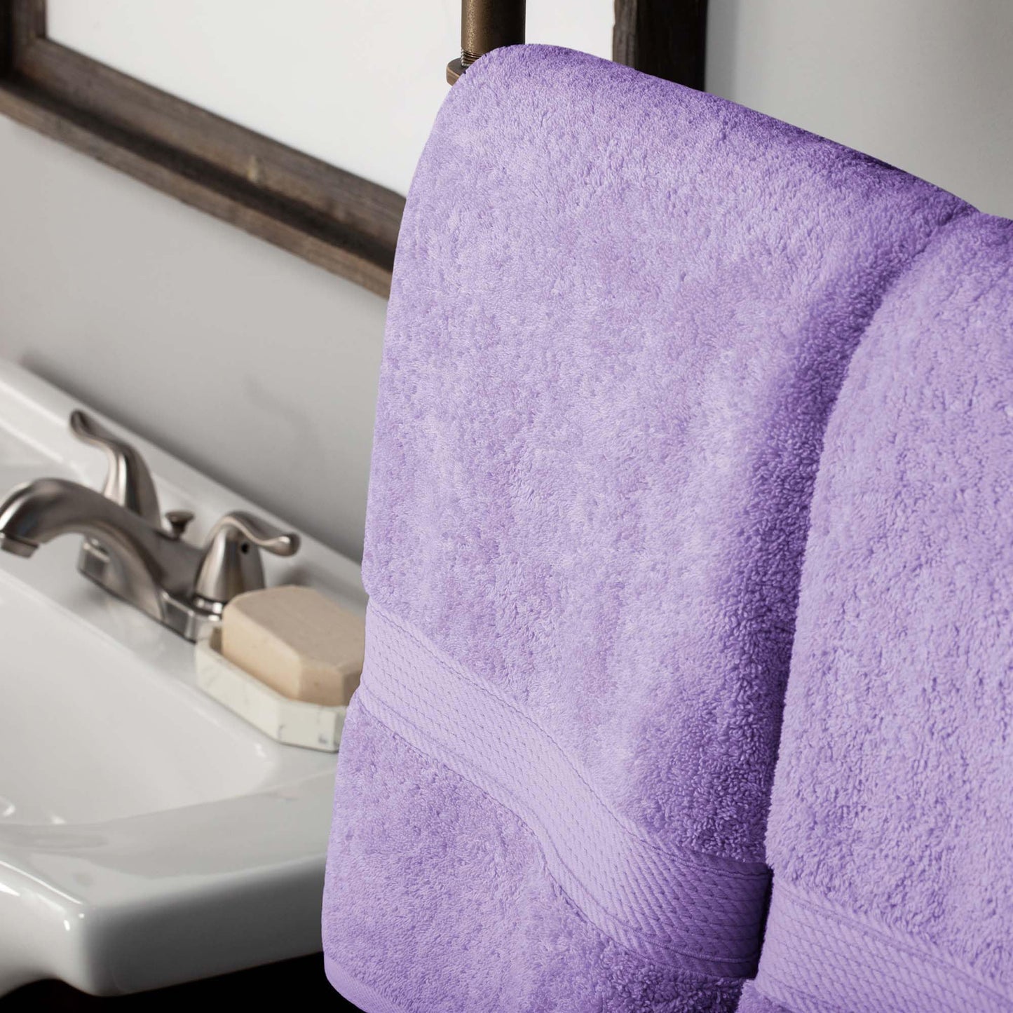 Superior Egyptian Cotton Ultra Plush & Absorbent, 10 Piece Set, Purple