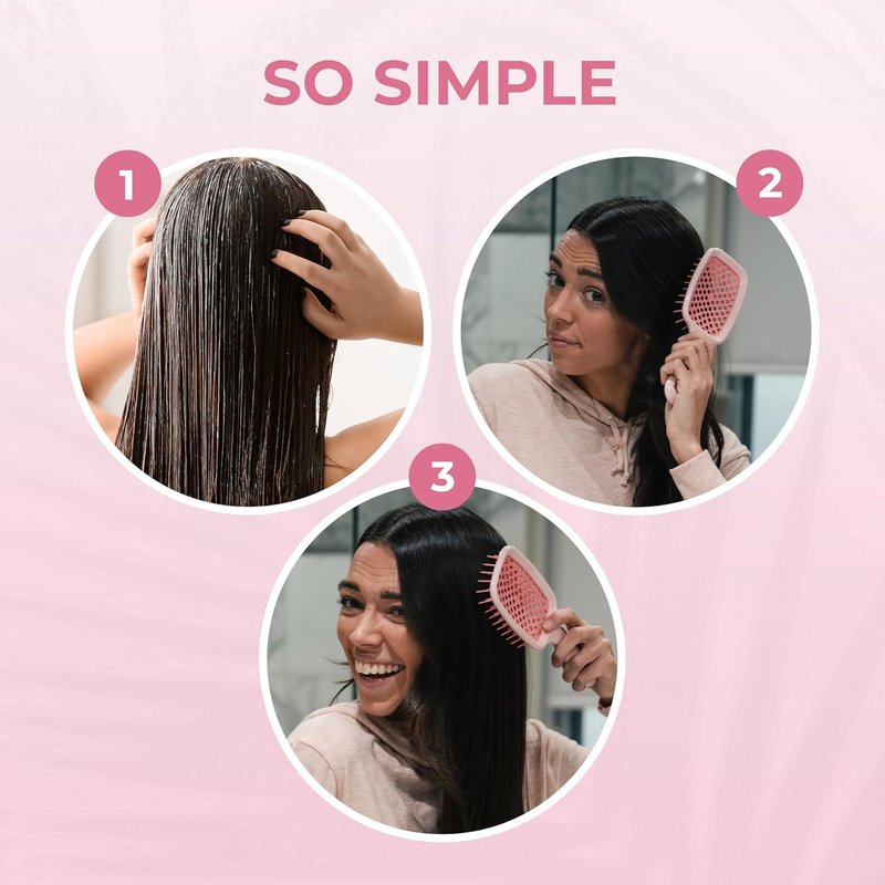 FHI Heat UNbrush Mini Detangler Brush - Pain-Free Brushing for All Hair Types | Lightweight, Anti-Static Bristles