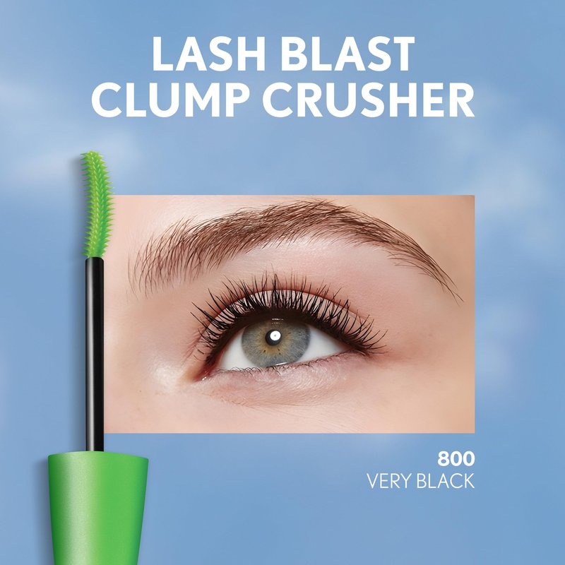 COVERGIRL Clump Crusher Waterproof Mascara, 20X More Volume, Double Sided Brush, Long-Lasting Wear - 825 Very Black (Pack of 1)