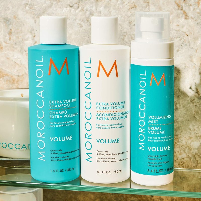 Moroccanoil Extra Volume Shampoo & Conditioner Bundle - 8.5 Fl. Oz Set for Fuller Hair
