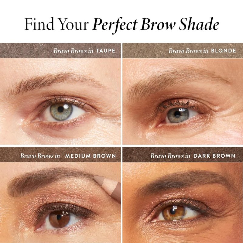 Laura Geller Eyeliner, Eyelash & Eyebrow Kit for Mature Skin - Medium Brown | Longwear Kajal Eyeliner & Mascara