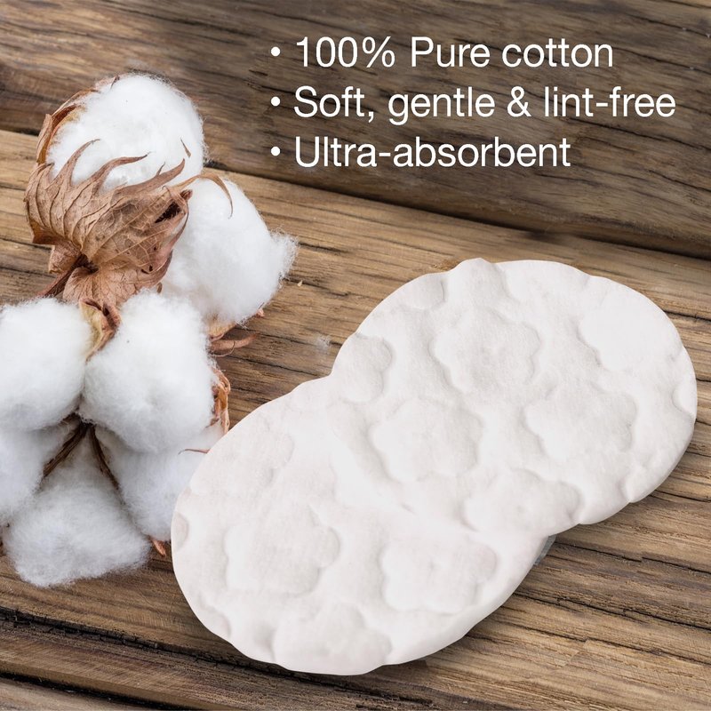 ForPro Professional Collection Premium Cotton Rounds, 100% Cotton, Non-Tearing, Lint-Free, for Cosmetic, Nail, and Personal Use, 2.25”, 600-Count (Pack of 6-100 Rounds)