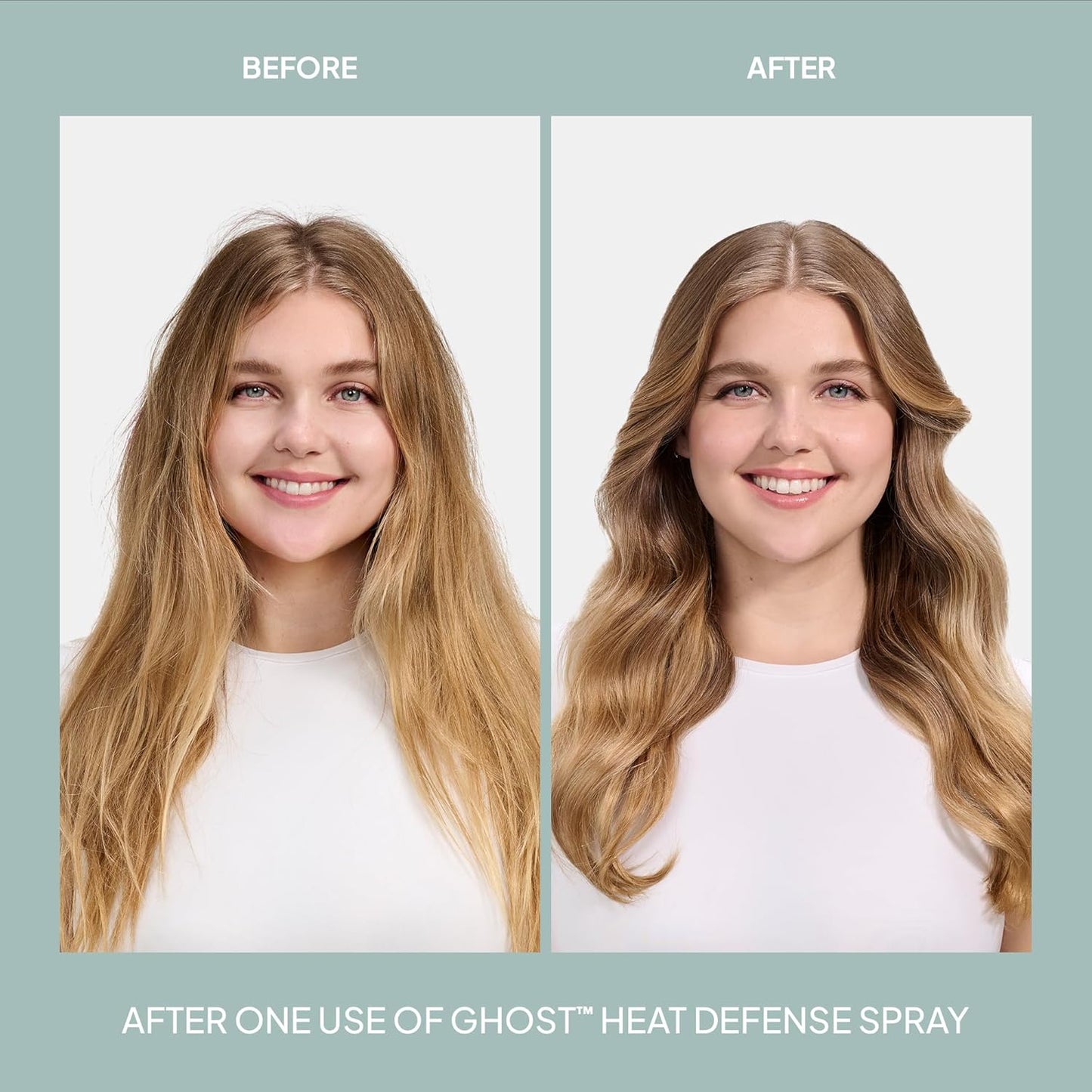 VERB Ghost Heat Defense Spray - Weightless Heat Protection & Shine for Fine to Medium Hair - Vegan & Sulfate-Free