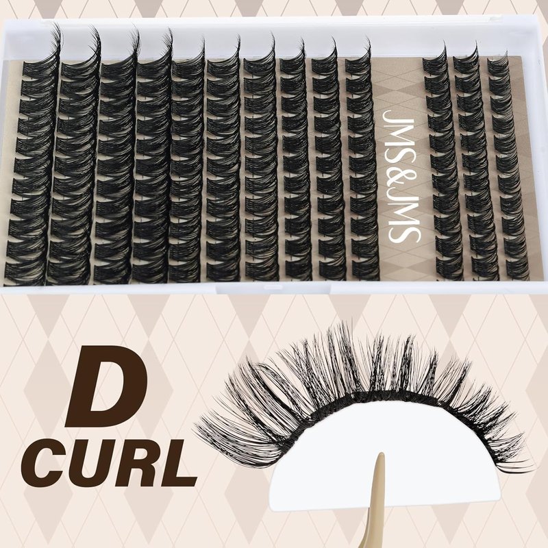 Miss Bella Lash Clusters Kit - Complete Eyelash Extension Set with Bond, Seal & Applicator | 8-18 Mix