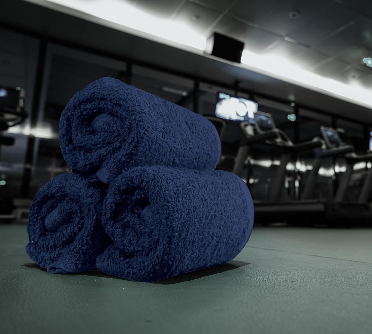 Utopia Towels 12-Pack Cotton Washcloths Set - Premium Flannel, Highly Absorbent, Navy
