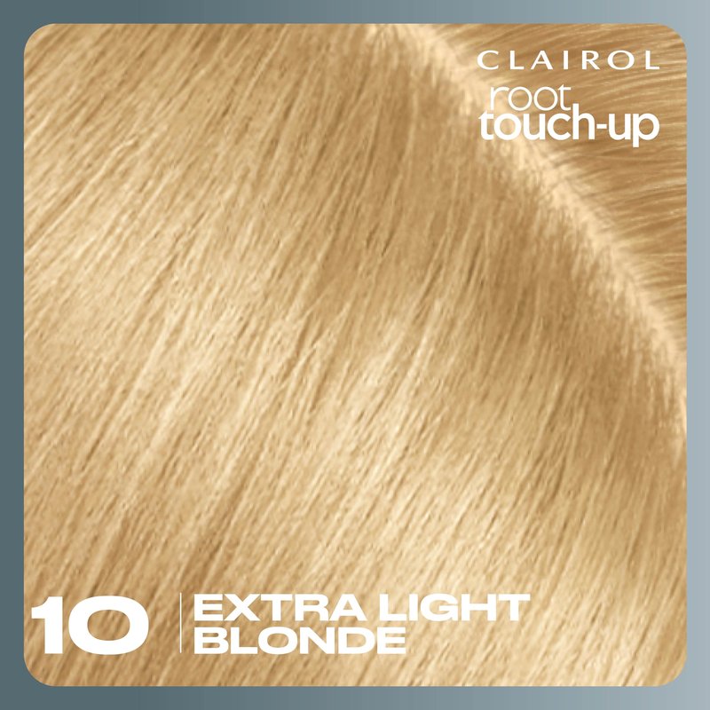 Clairol Root Touch-Up by Nice'n Easy Permanent Hair Dye, 10 Extra Light Blonde Hair Color | 100% Gray Coverage | Easy Brush Application | Matches Professional Salon Shades | Pack of 2